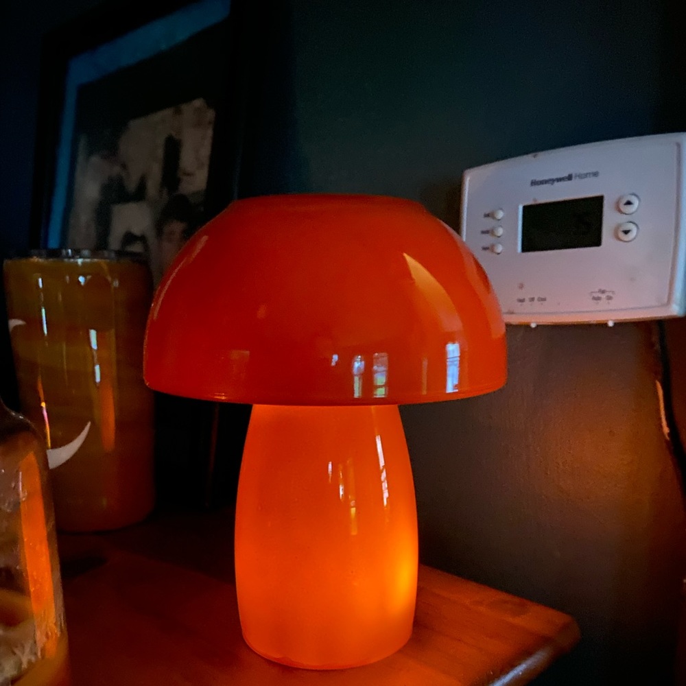 Glass Mushroom Lamp